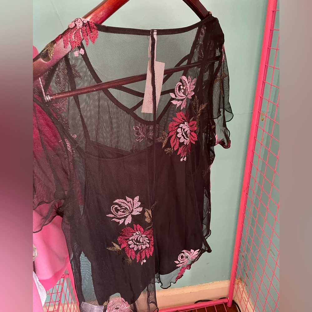 Sheer womans top